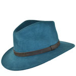 Hats Plus Caps 100% Wool Crushable Fedora Trilby Hat - Hats and Caps