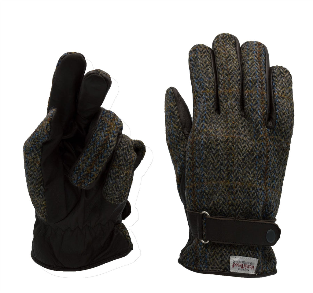 Walker Hawkes Harris Tweed Luxury Leather Gloves – Hats Plus Caps