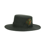 Walker & Hawkes 100% British Waxed Cotton Waterproof Bush Fedora Hat - Hats and Caps