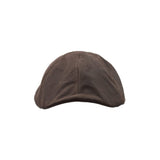 Walker & Hawkes 100% British Waxed Cotton Waterproof 6 Panel Duckbill Flat Cap - Hats and Caps