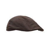 Walker & Hawkes 100% British Waxed Cotton Waterproof 6 Panel Duckbill Flat Cap - Hats and Caps