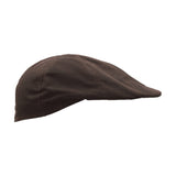 Walker & Hawkes 100% British Waxed Cotton Waterproof 6 Panel Duckbill Flat Cap - Hats and Caps