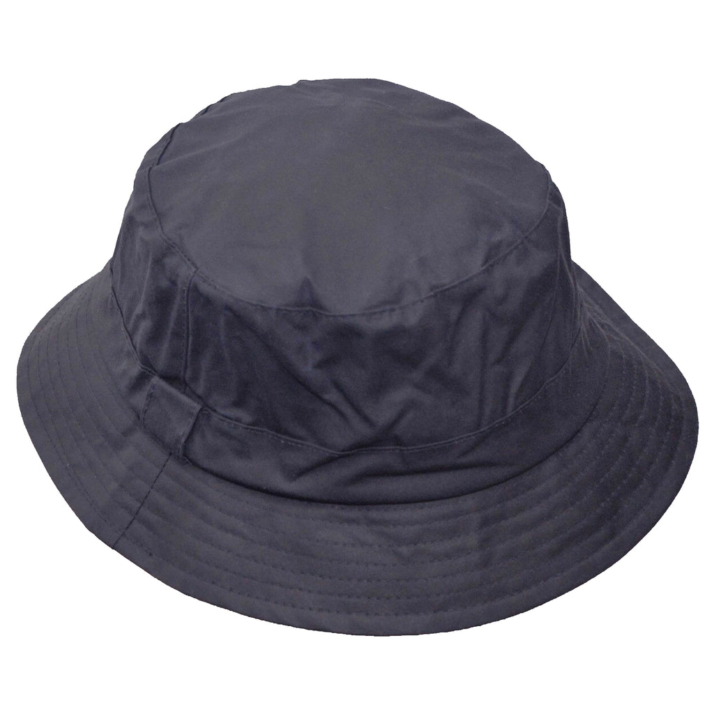 Walker Hawkes 100 British Waxed Cotton Waterproof Bush Bucket Hat Hats Plus Caps