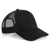 Microknit Snapback Trucker Baseball Cap Mesh Mens Womans Sun Sport Hat Black