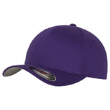 FlexFit Yupoong Fitted Baseball Cap Sports Sun Hat Retro Curved Peak Purple