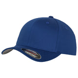 FlexFit Yupoong Fitted Baseball Cap Sports Sun Hat Retro Curved Peak Royal Blue